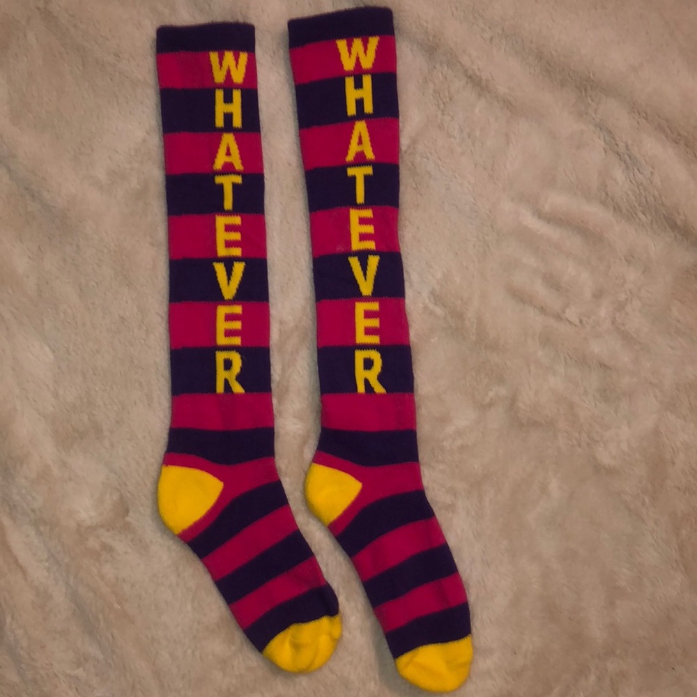 Clueless style “WHATEVER” Socks
